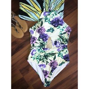 Crisp floral one piece